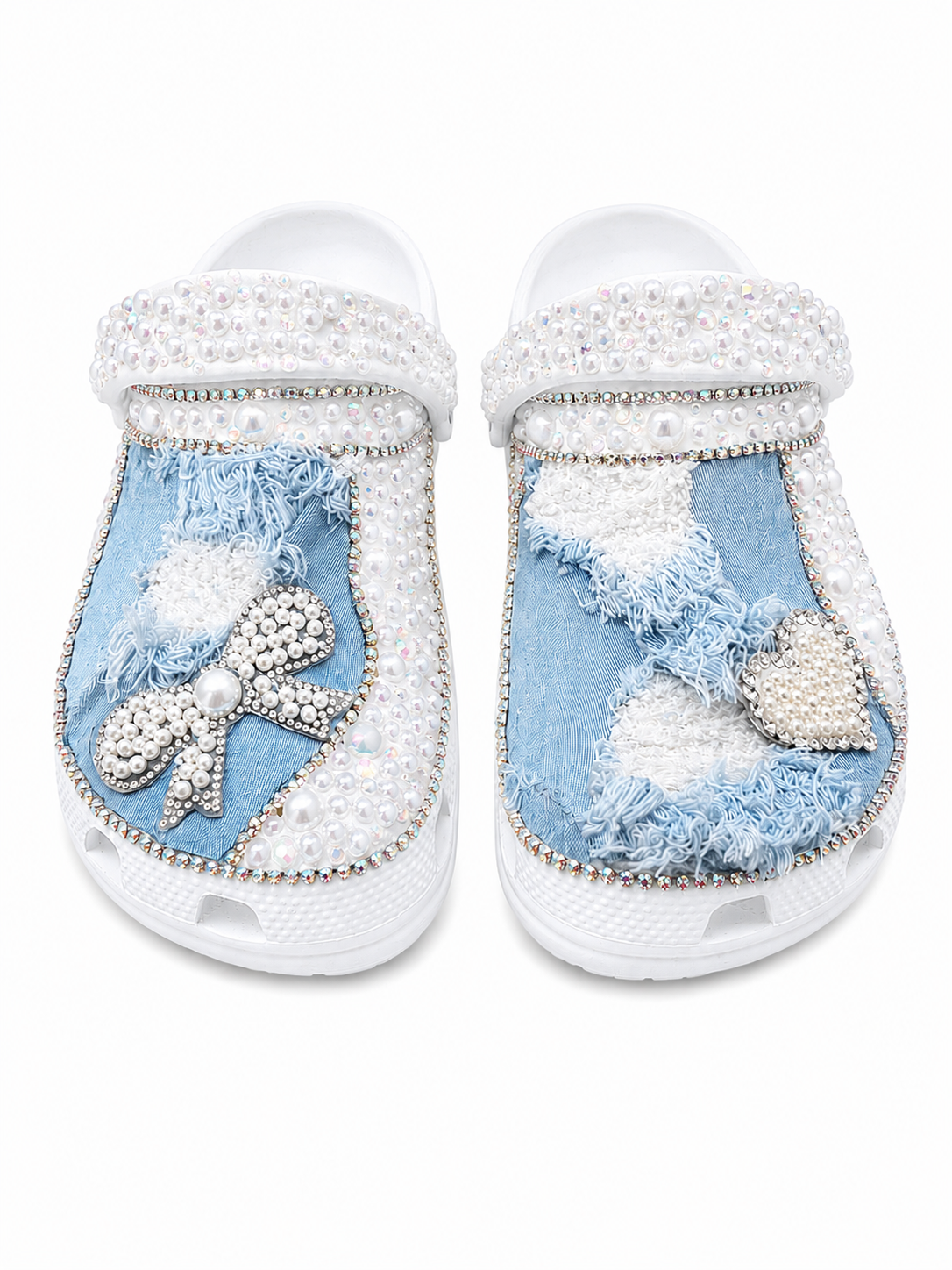 Pearl Denim Bow